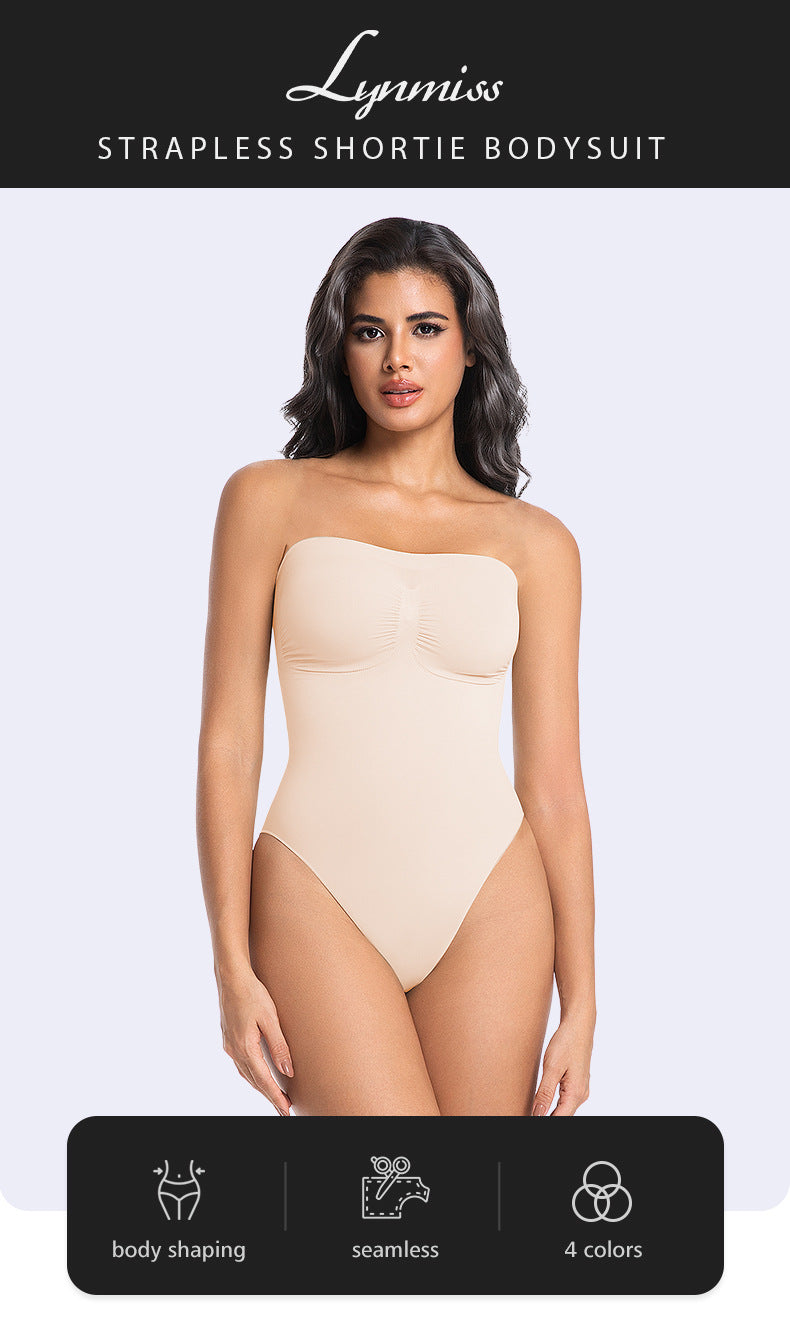 Seamless Bodysuit bodysuit cinching seamless strapless bodysuit