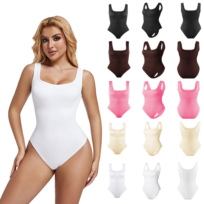 square collar jumpsuit