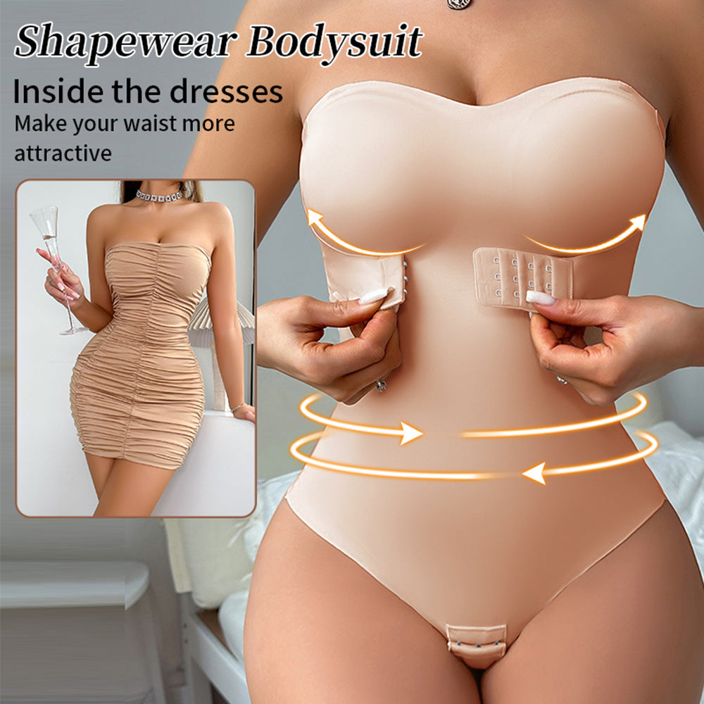 shoulder front buckle, invisible belt, and body enhancing garment
