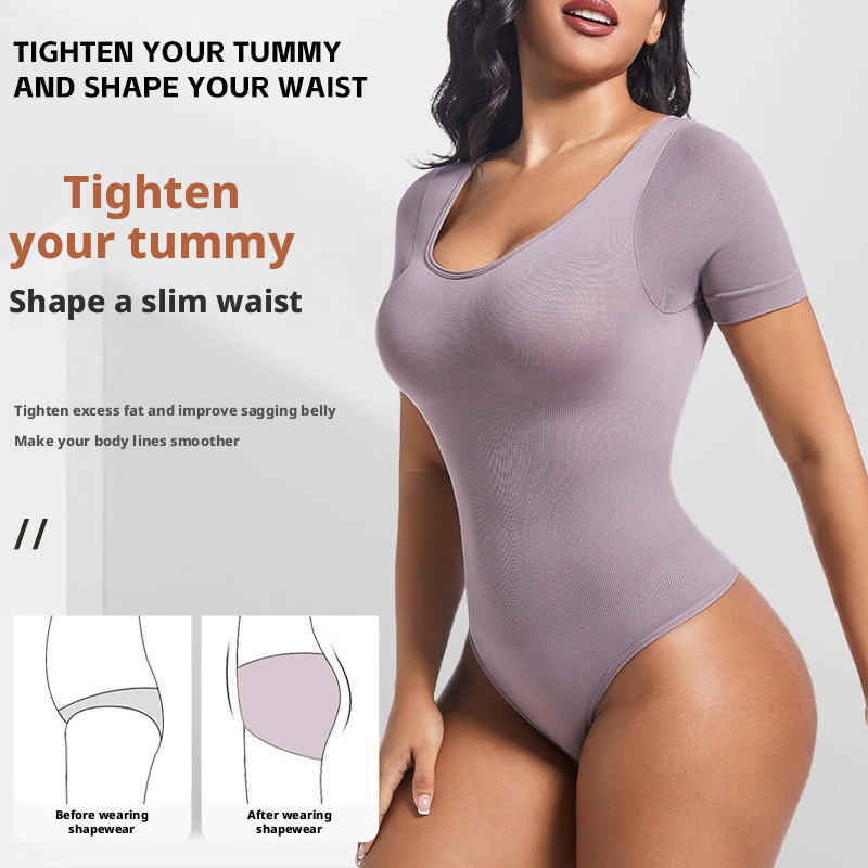 T-shaped hip lifting and bottoming jumpsuit