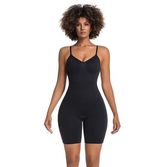flat angle pants, one-piece buckle Seamless shapewear