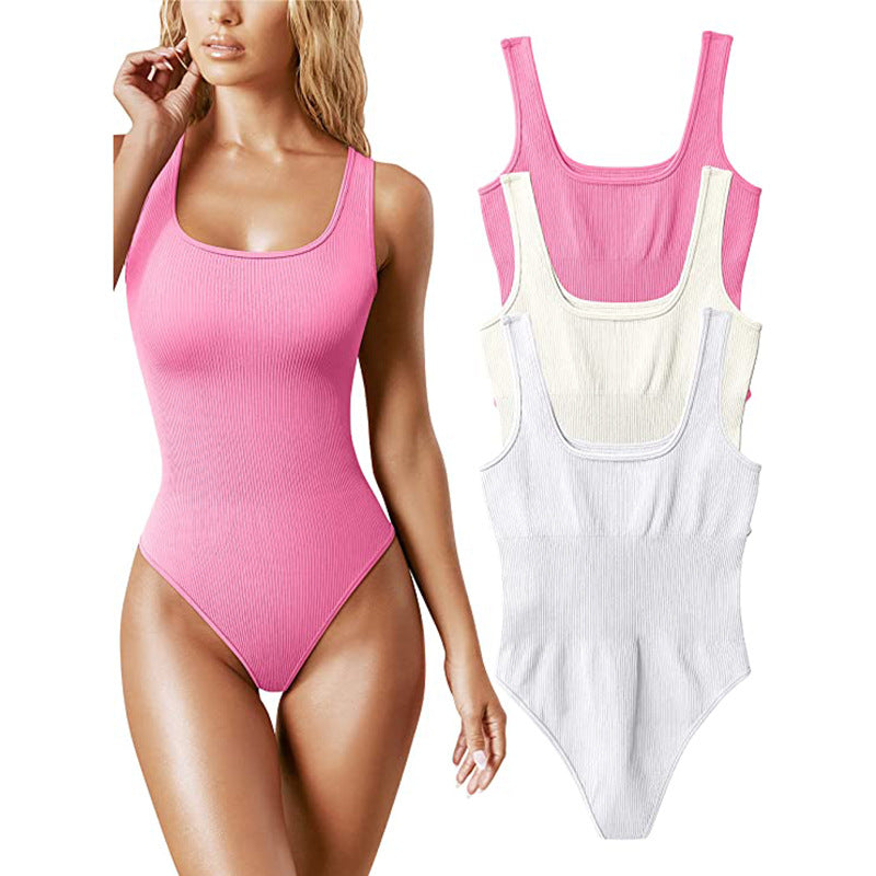 square collar jumpsuit