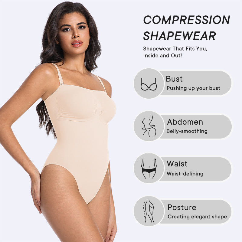 Seamless Bodysuit bodysuit cinching seamless strapless bodysuit
