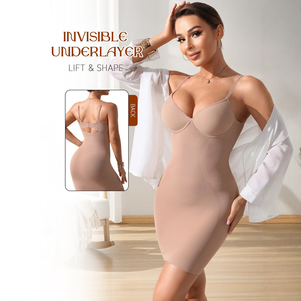 seamless fit, elastic and slimming bottom layer