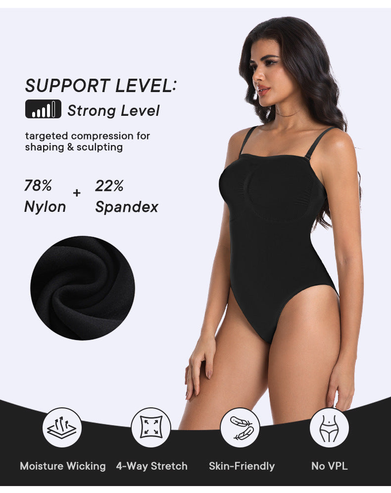 Seamless Bodysuit bodysuit cinching seamless strapless bodysuit