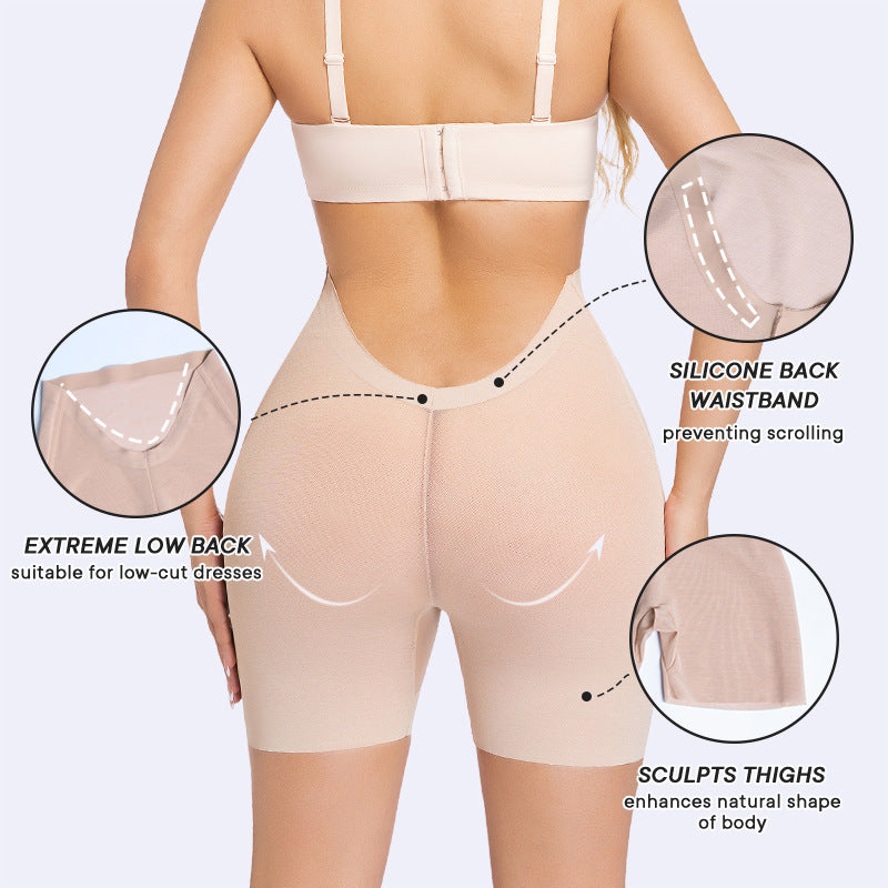thin low back shapewear, body hugging pants, shapewear pants