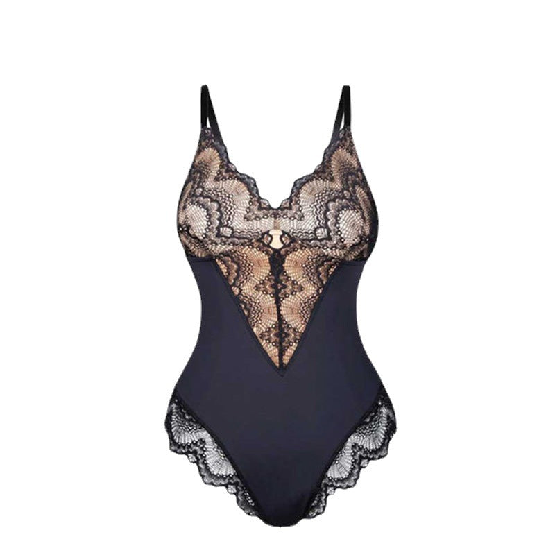 Lace Waist-Cinching Women's Breathable Strapless Underwear