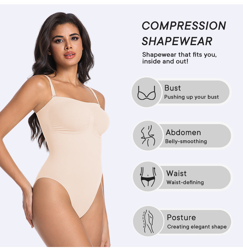 Seamless Bodysuit bodysuit cinching seamless strapless bodysuit