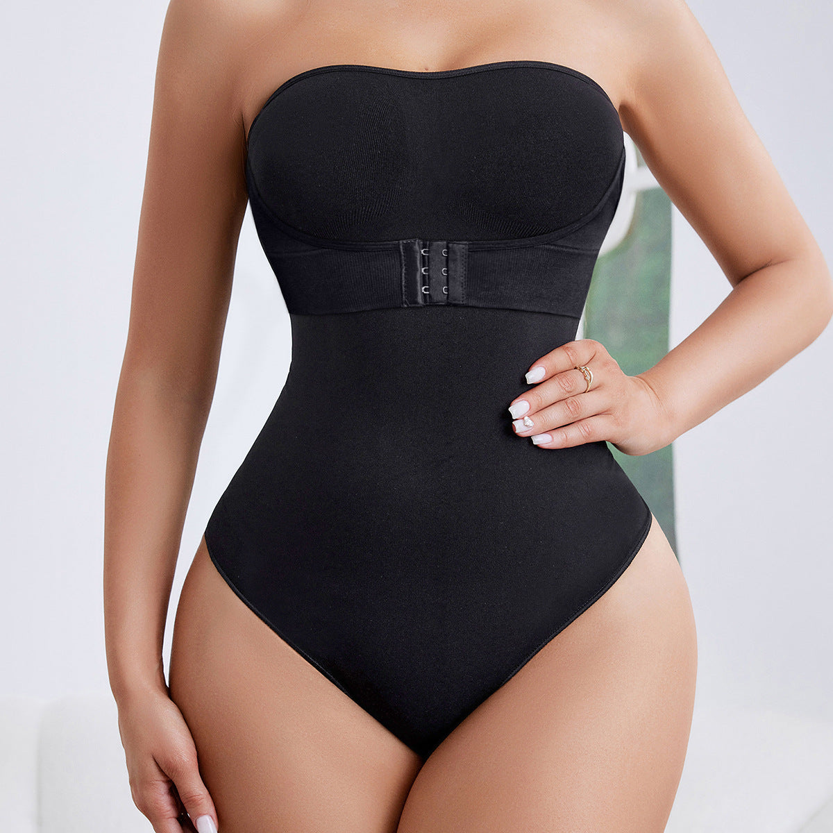 shoulder front buckle, invisible belt, and body enhancing garment