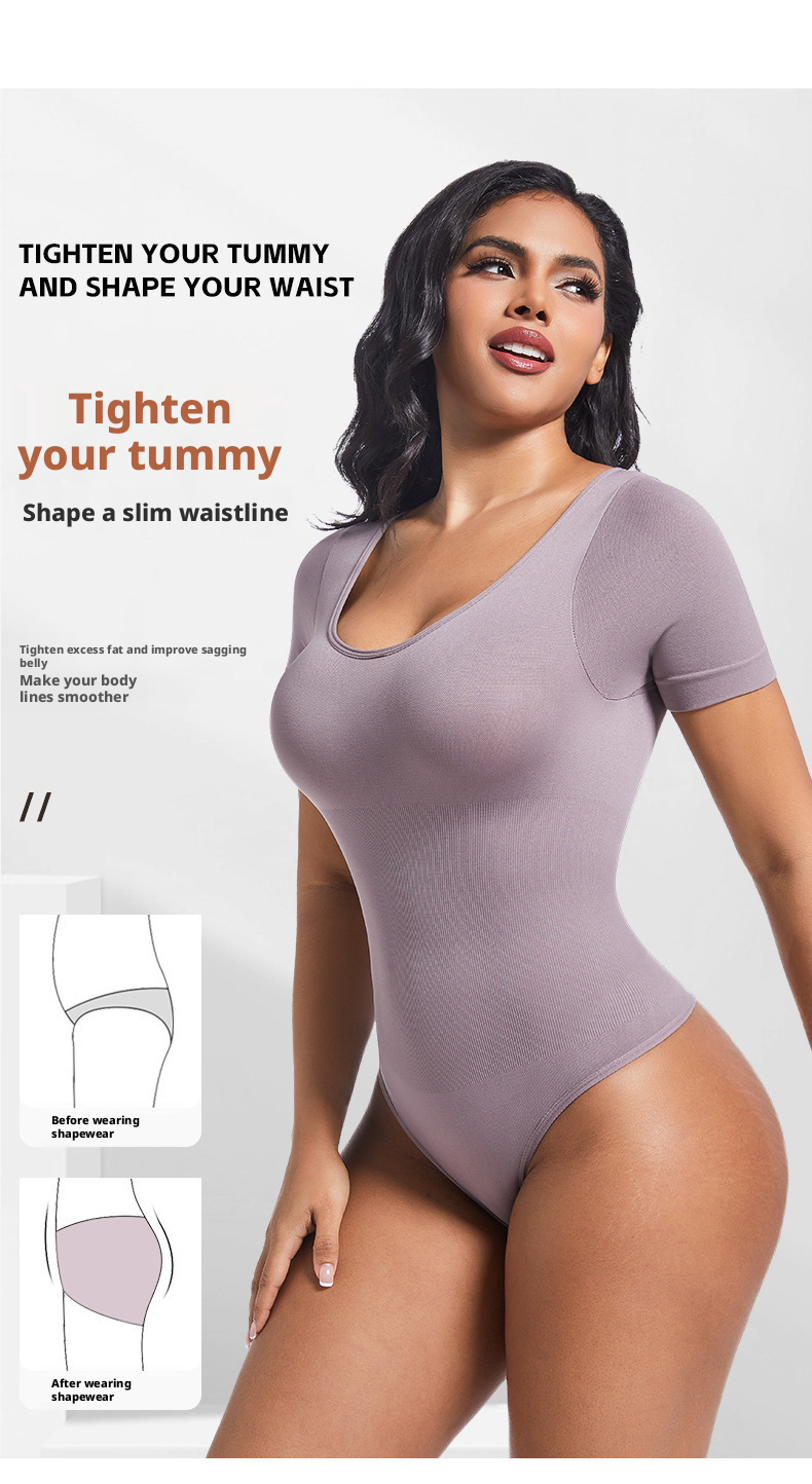 T-shaped hip lifting and bottoming jumpsuit