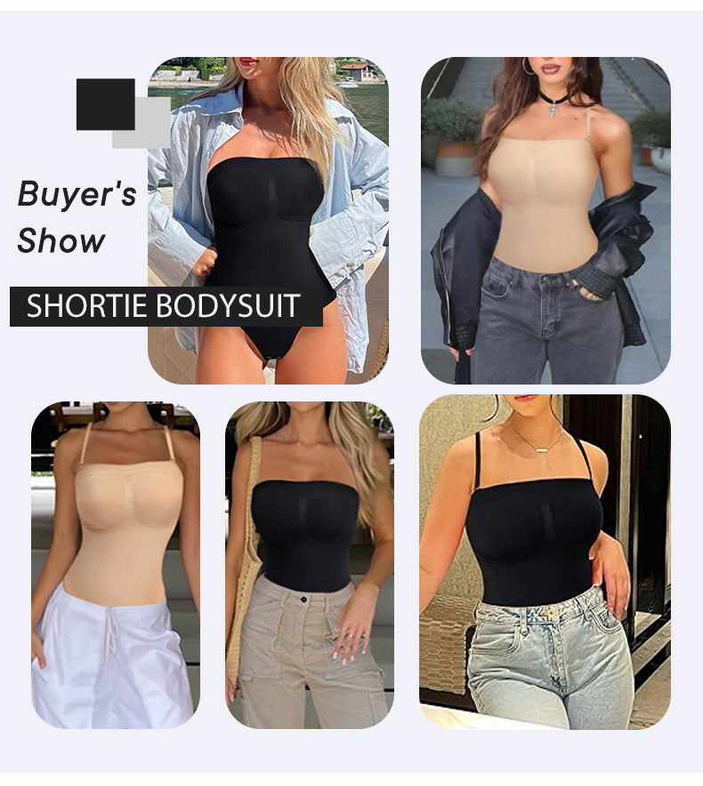Seamless Bodysuit bodysuit cinching seamless strapless bodysuit