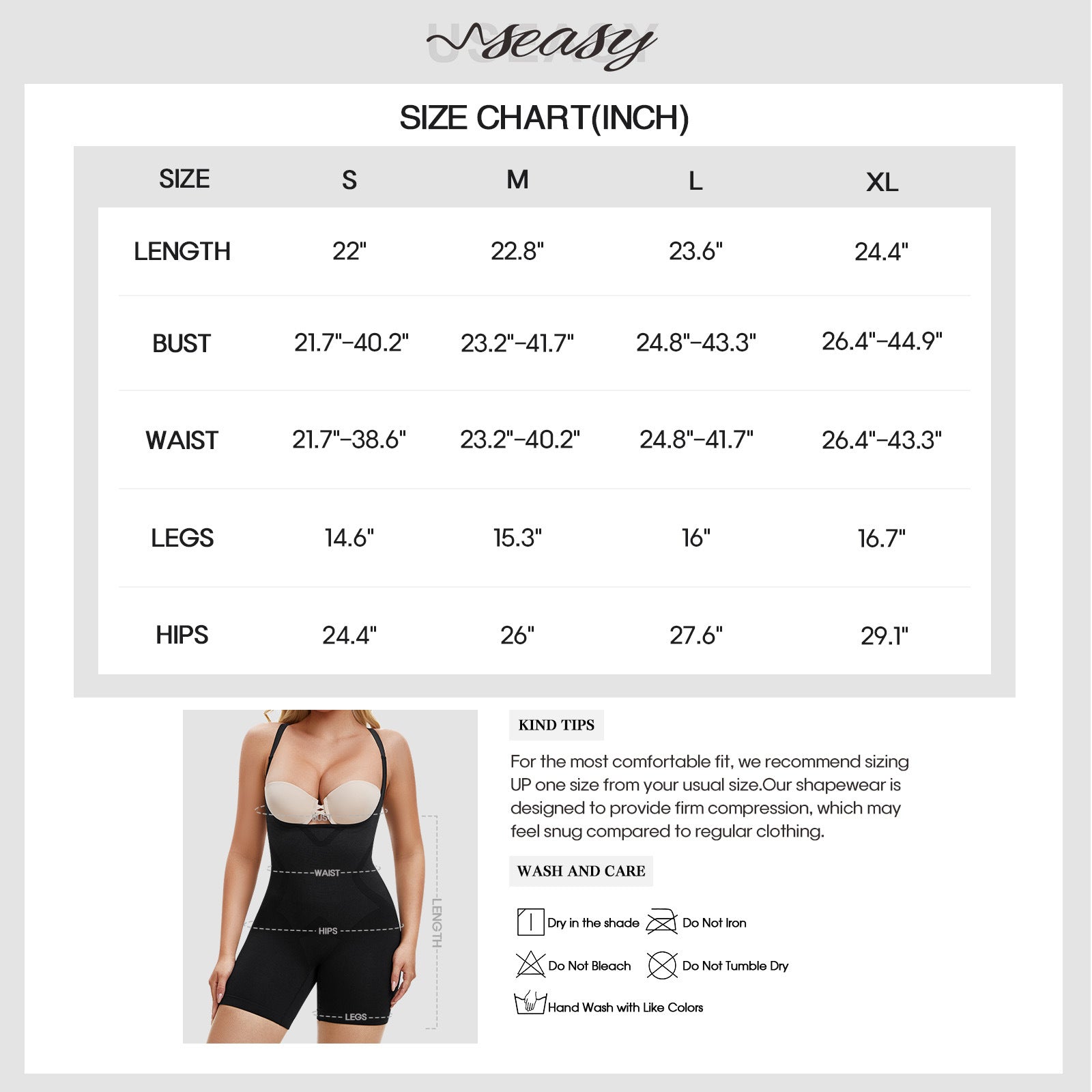 Seamless shapewear for women