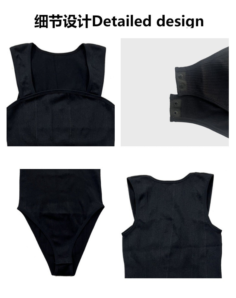 Tank top, triangle pants, one-piece shapewear