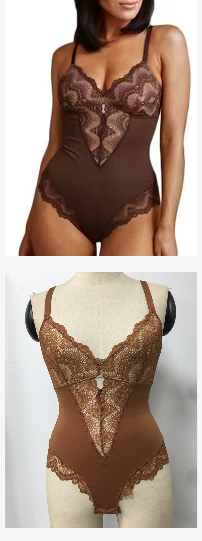 Lace Waist-Cinching Women's Breathable Strapless Underwear