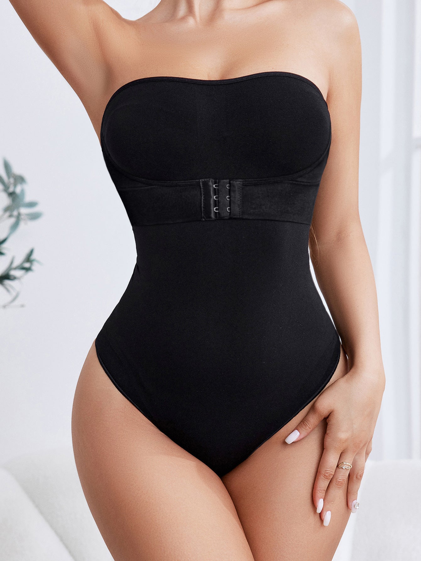 shoulder front buckle, invisible belt, and body enhancing garment