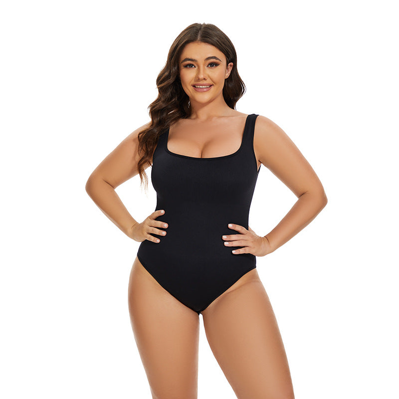 square collar jumpsuit