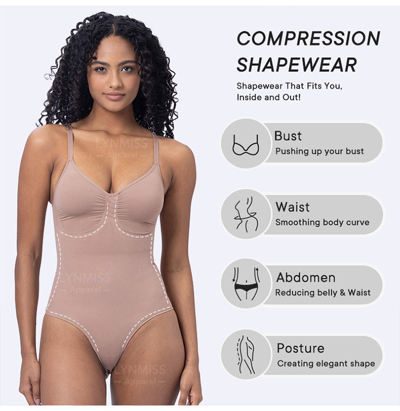 body shaping camisole one-piece shapewear