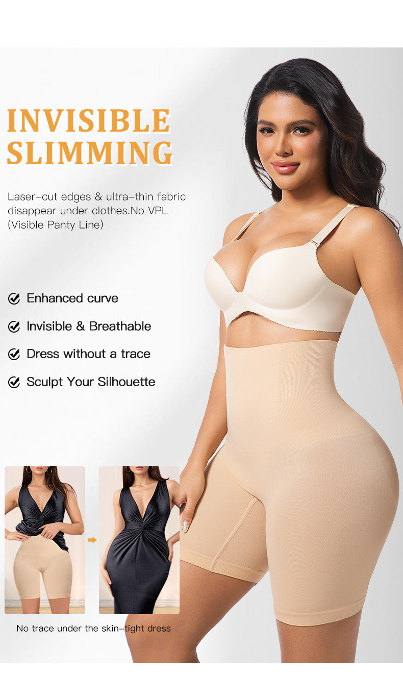 tight fitting, high waisted waist cinching pants