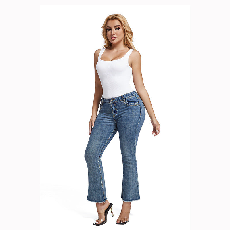 square collar jumpsuit