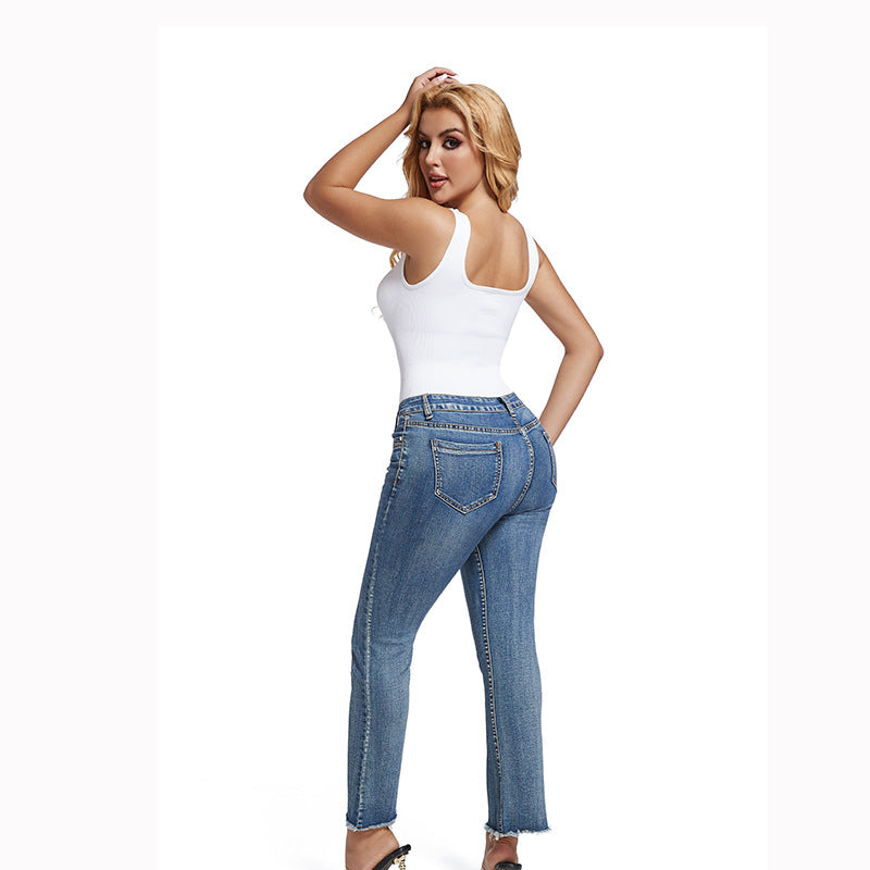 square collar jumpsuit