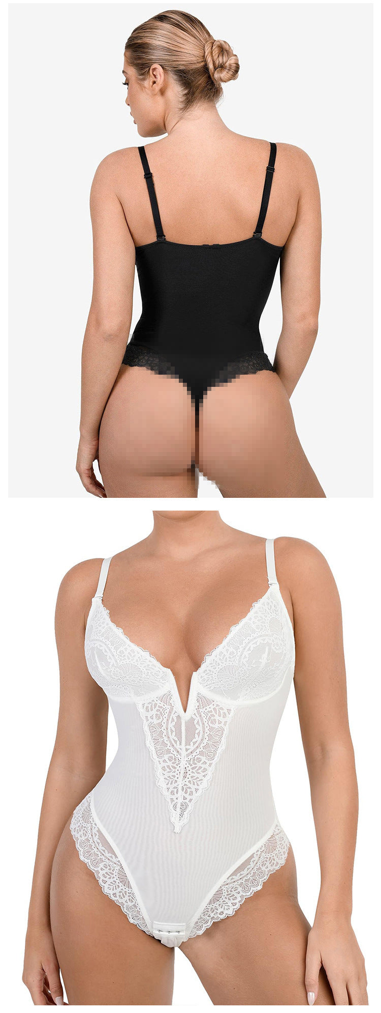 sexy  waist cinching and hip lifting corset jumpsuit