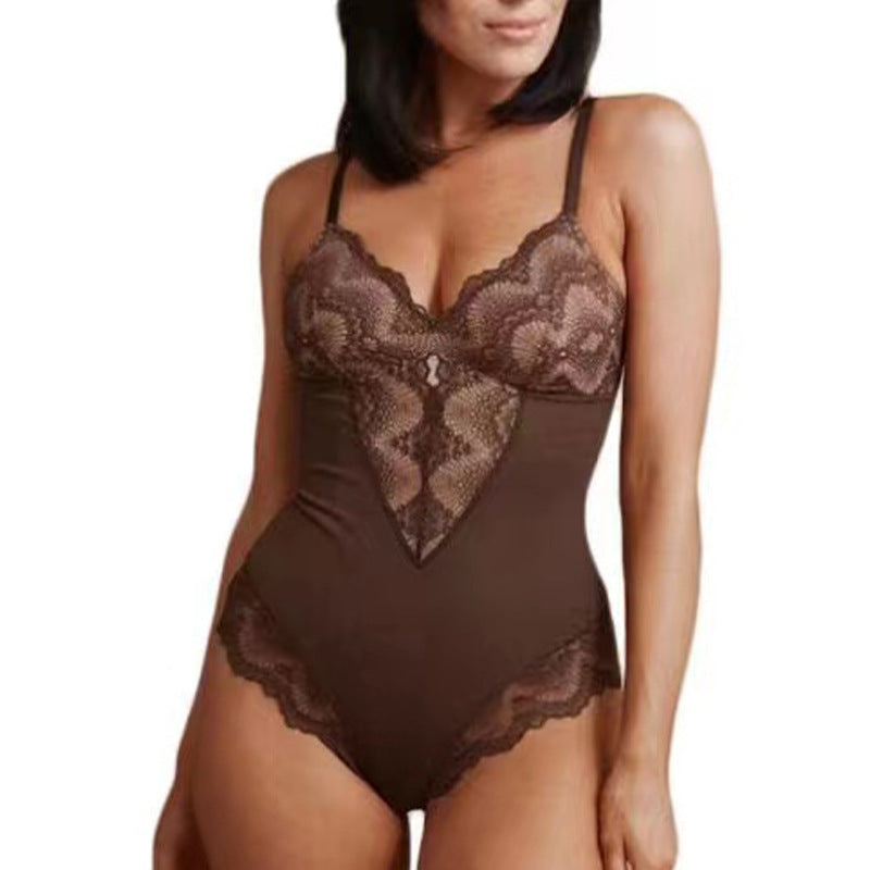 Lace Waist-Cinching Women's Breathable Strapless Underwear