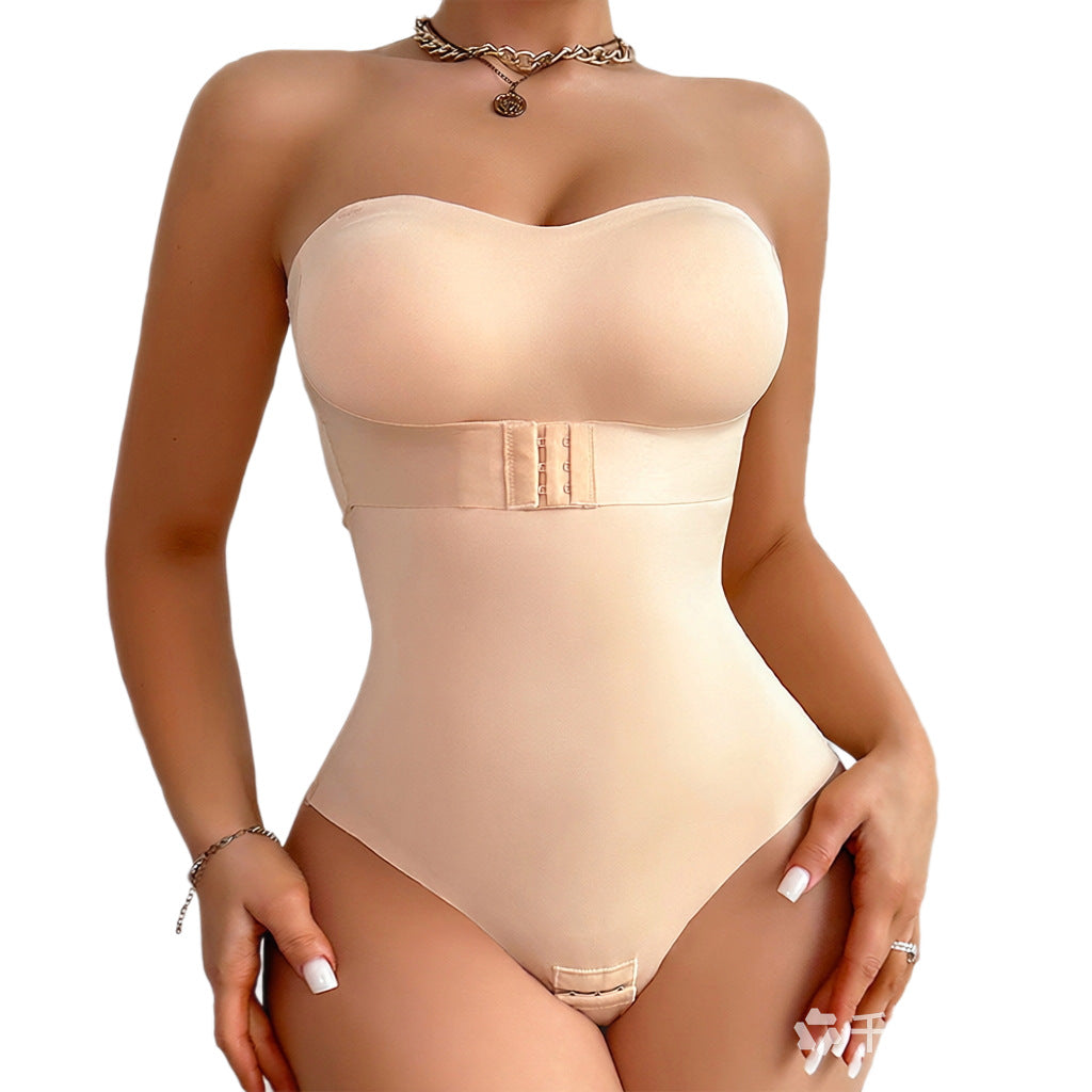 shoulder front buckle, invisible belt, and body enhancing garment