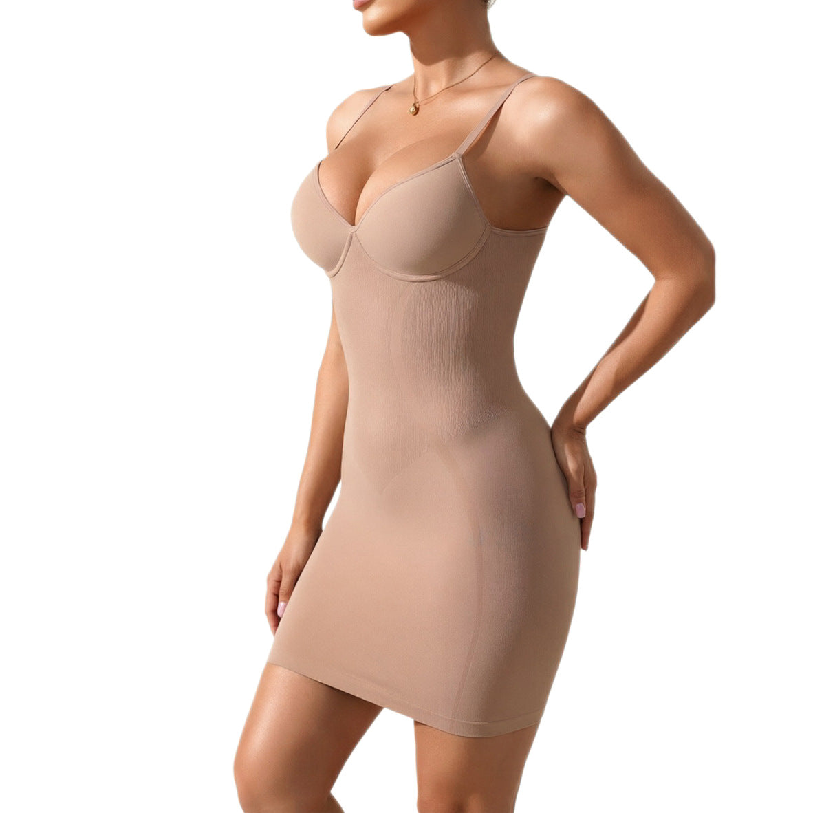 seamless fit, elastic and slimming bottom layer